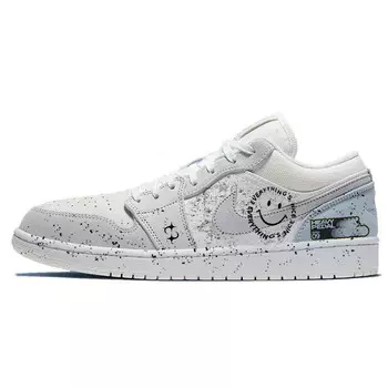 Баскетбольные кроссовки Air 1 Vintage Unisex Low-Top White/Grey Jordan