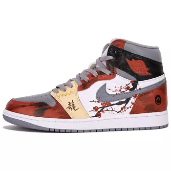 Баскетбольные кроссовки Air 1 Vintage Unisex High-Top Red/White/Grey Jordan