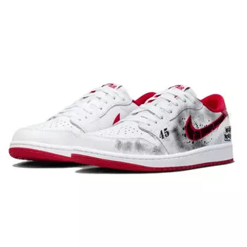 Баскетбольные кроссовки Air 1 Vintage Unisex Low-Top White/Red Jordan