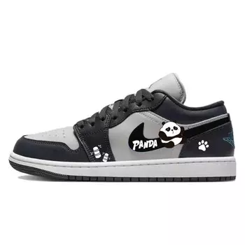 Баскетбольные кроссовки Air 1 Vintage Unisex Low-Top Black Grey Jordan
