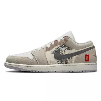 Баскетбольные кроссовки Air 1 Vintage Unisex Low-Top White/Brown Jordan