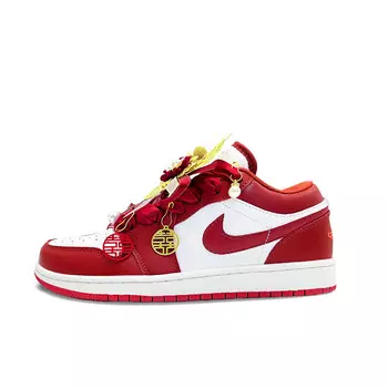 Баскетбольные кроссовки Air 1 Vintage Unisex Low-Touch White Red Jordan