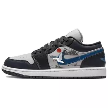 Баскетбольные кроссовки Air 1 Vintage Unisex Low-Go серый/черный Jordan