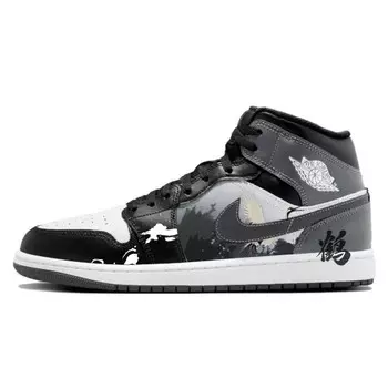 Баскетбольные кроссовки Air 1 Vintage Unisex Low-Go White/Black Jordan