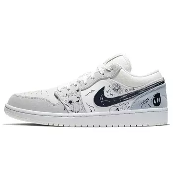 Баскетбольные кроссовки Air 1 Vintage Unisex Low-Top White/Grey Jordan