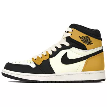 Баскетбольные кроссовки Air 1 Vintage Unisex High-Top Black/Yellow Jordan