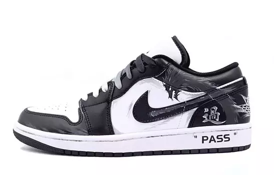 Баскетбольные кроссовки Air 1 Vintage Unisex Low-Top Black/White Jordan