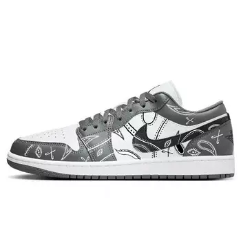 Баскетбольные кроссовки Air 1 Vintage Unisex Low-Top White/Grey Jordan