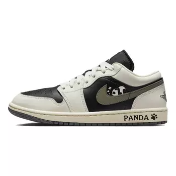 Баскетбольные кроссовки Air 1 Vintage Unisex Low-top Off-white/black/olive Green Jordan