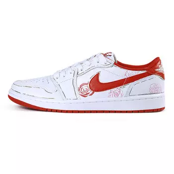Баскетбольные кроссовки Air 1 Vintage Unisex Low-Top White/Red Jordan