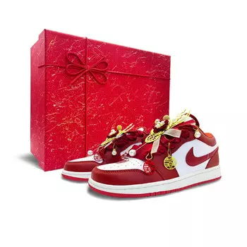 Баскетбольные кроссовки Air 1 Vintage Unisex Low-Touch Red White Jordan