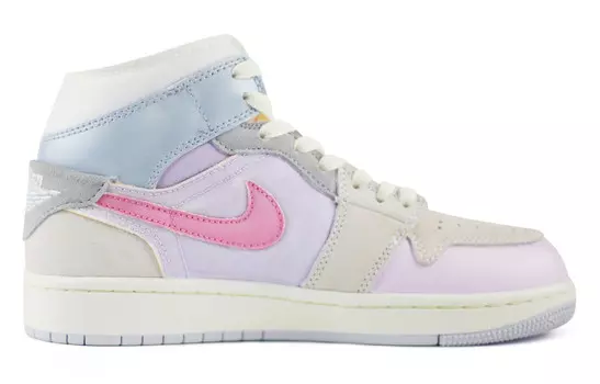Баскетбольные кроссовки Air 1 Vintage Women's High-top White/Grey/Fiolet Jordan