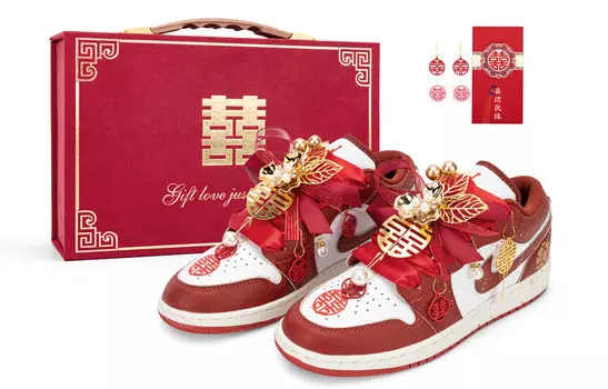Баскетбольные кроссовки Air 1 Vintage, женские, низкие Jordan, цвет -Flower Good- Auspicious Cloud