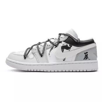 Баскетбольные кроссовки Air 1 Vintage женские, среднего размера, серые/белые Jordan