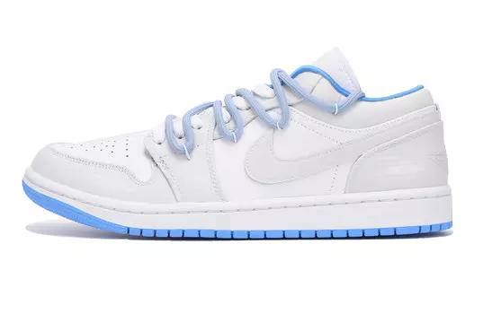 Баскетбольные кроссовки Air 1 Vintage женские с низким верхом, белый/синий Jordan