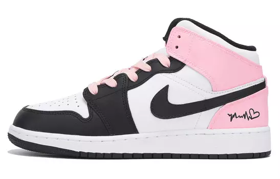 Баскетбольные кроссовки Air 1 Vintage женские с низким верхом розового цвета Jordan, цвет Bright Pink