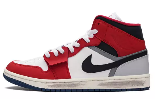 Баскетбольные кроссовки Air 1 Vintage женские с высоким верхом, красный/белый Jordan
