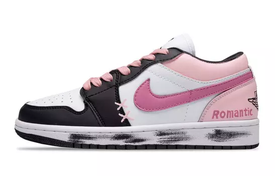 Баскетбольные кроссовки Air 1 Vintage женские с низким верхом черного цвета Jordan