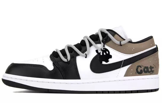 Баскетбольные кроссовки Air 1 Vintage женские с низким верхом коричневого цвета Jordan