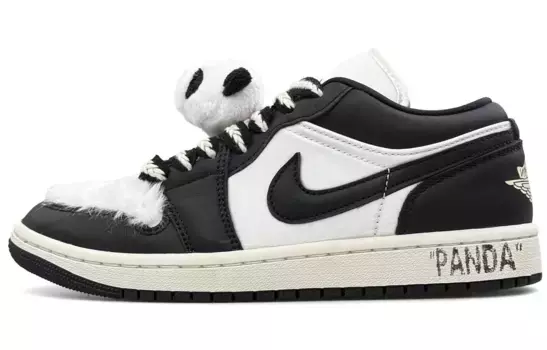 Баскетбольные кроссовки Air 1 Vintage женские с низким верхом белого цвета Jordan, черный