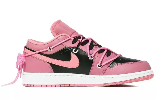 Баскетбольные кроссовки Air 1 Vintage женские с низким верхом, черный/пудровые Jordan