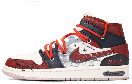 Баскетбольные кроссовки Air 1 Vintage женские, среднего размера, красный/черный Jordan