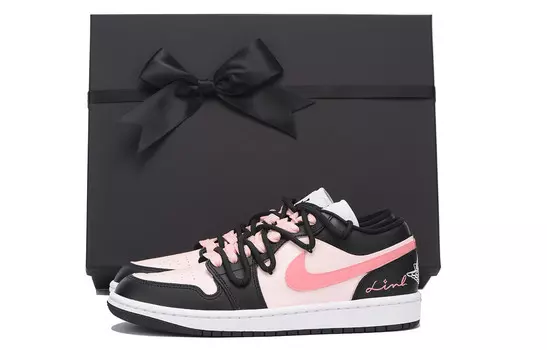 Баскетбольные кроссовки Air 1 Vintage женские с низким верхом черного цвета Jordan