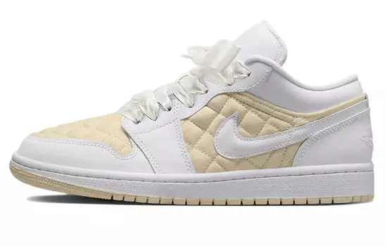 Баскетбольные кроссовки Air 1 Vintage женские с низким верхом белого цвета Jordan, кремовый