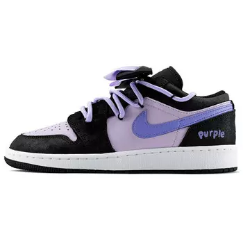 Баскетбольные кроссовки Air 1 Vintage женские с низким верхом черного цвета Jordan
