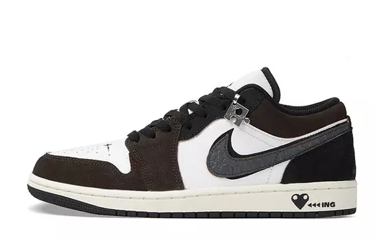 Баскетбольные кроссовки Air 1 Vintage женские с низким верхом/коричневый Jordan