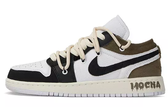 Баскетбольные кроссовки Air 1 Vintage женские с низким верхом/коричневый Jordan