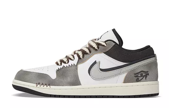 Баскетбольные кроссовки Air 1 Vintage женские с низким верхом серый/белый Jordan
