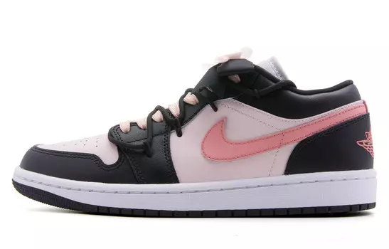Баскетбольные кроссовки Air 1 Vintage женские с низким верхом, черный/розовый Jordan