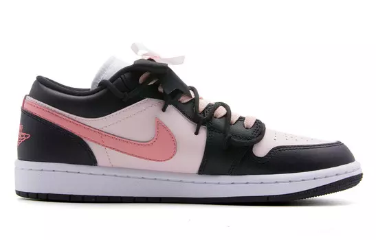 Баскетбольные кроссовки Air 1 Vintage женские с низким верхом, черный/розовый Jordan