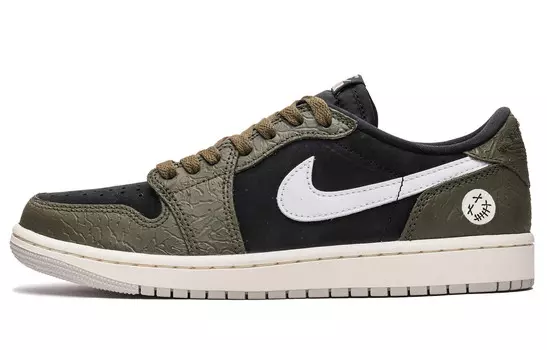 Баскетбольные кроссовки Air 1 Vintage женские с низким верхом черного цвета Jordan