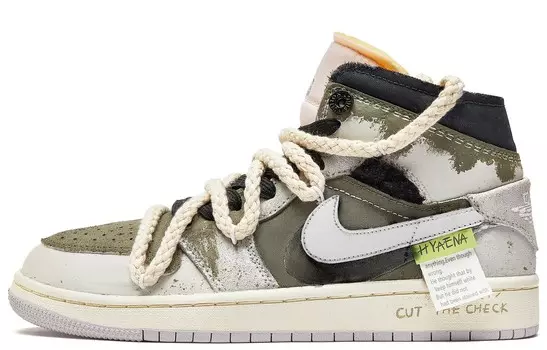Баскетбольные кроссовки Air 1 Vintage женские, среднего размера, зеленый/белый Jordan