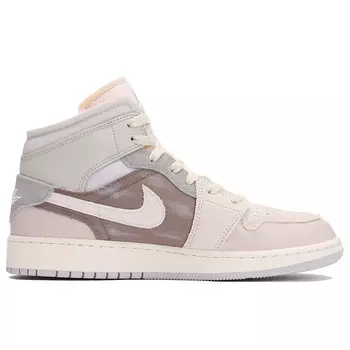 Баскетбольные кроссовки Air 1 Vintage женские высокие бежевый Jordan