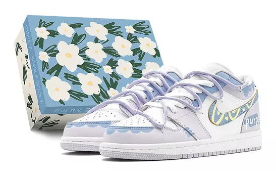 Баскетбольные кроссовки Air 1 Vintage женские низкие синий Jordan