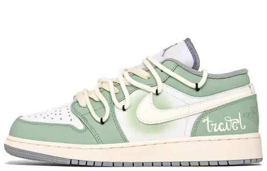 Баскетбольные кроссовки Air 1 Vintage женские с низким верхом зеленый Jordan