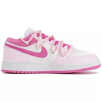Баскетбольные кроссовки Air 1 Vintage женские с низким верхом розовый/белый Jordan