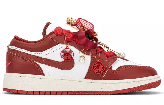 Баскетбольные кроссовки Air 1 Vintage, женские, низкие Jordan, цвет Flower Good - Auspicious Clouds