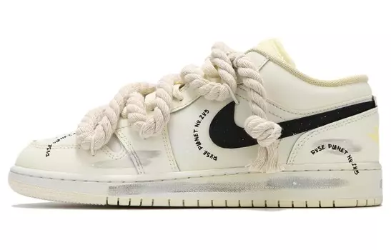 Баскетбольные кроссовки Air 1 Vintage женские с низким верхом бежевого цвета Jordan