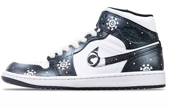 Баскетбольные кроссовки Air 1 Vintage женские, среднего размера, черные/белые Jordan