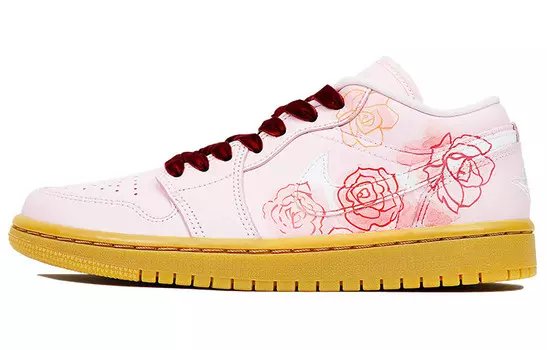 Баскетбольные кроссовки Air 1 Vintage женские с низким верхом красные/розовые Jordan