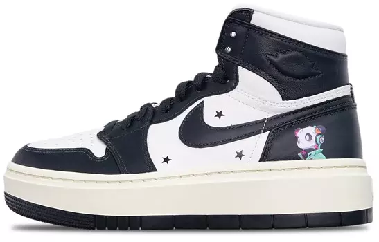 Баскетбольные кроссовки Air 1 Vintage женские высокие черные/белые Jordan