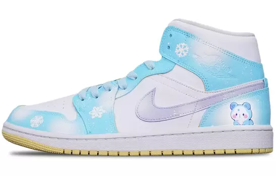 Баскетбольные кроссовки Air 1 Vintage женские, среднего размера, синие/белые Jordan