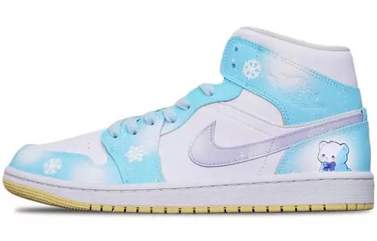 Баскетбольные кроссовки Air 1 Vintage женские, среднего размера, синие/белые Jordan