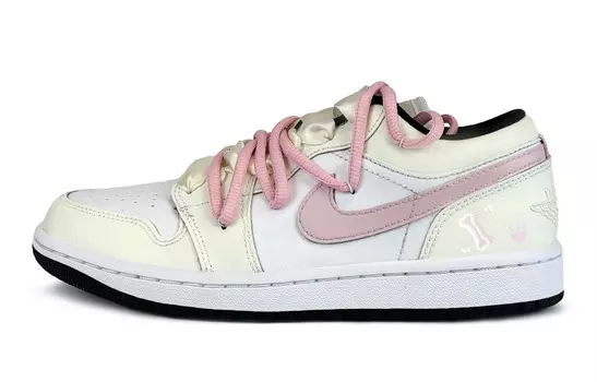 Баскетбольные кроссовки Air 1 Vintage женские с низким верхом розового цвета Jordan