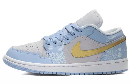 Баскетбольные кроссовки Air 1 Vintage женские с низким верхом, синие/серые Jordan