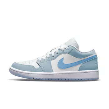 Баскетбольные кроссовки Air 1 Vintage женские с низким верхом белого цвета Jordan, синий